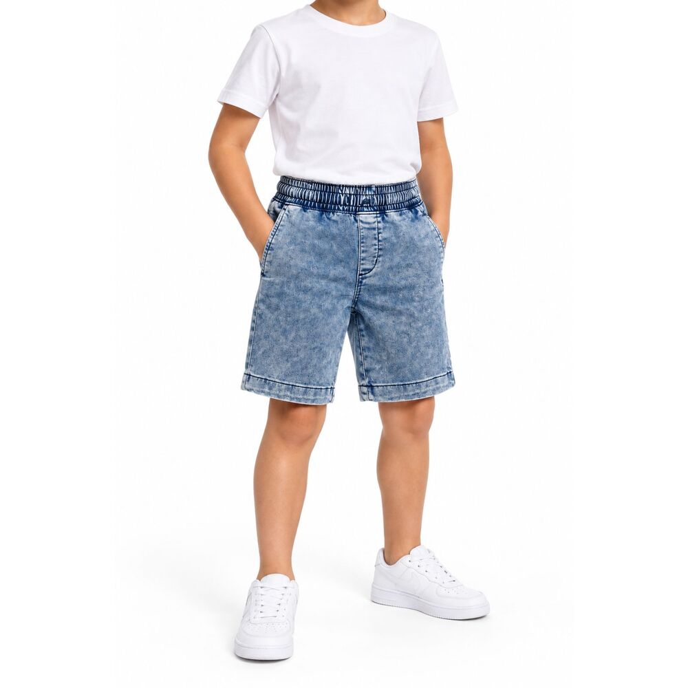 👉🏻 FREE ADD ON 👈 Wonder Nation Boys’ Pull-On Denim Shorts | Size M (8)